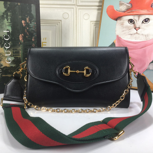 Gucci Womens Bags Luxury Brand Gucci Gucci Horsebit 1955 small bag in black leather with Original Box 677286 18YSX 1060