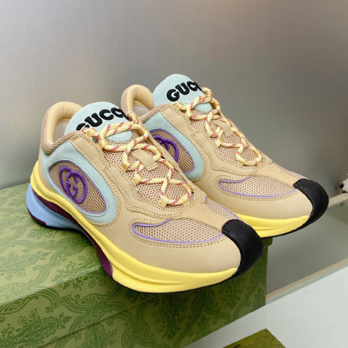 Gucci Mens Shoes Boots Luxury Brand Fashion Men's Gucci Run sneaker in suede with Original Box Whatsapp 