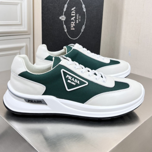 Prada Mens Shoes Casual Luxury Brand Breathable Sneakers with Original Box