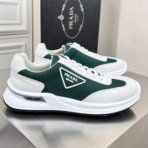 Prada Mens Shoes Casual Luxury Brand Breathable Sneakers with Original Box