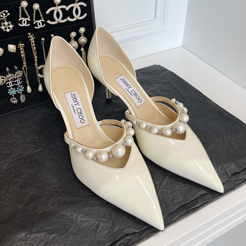 Jimmy Choo Womens Shoes Pumps Luxury Brand Design with Original Box 6cm Heel