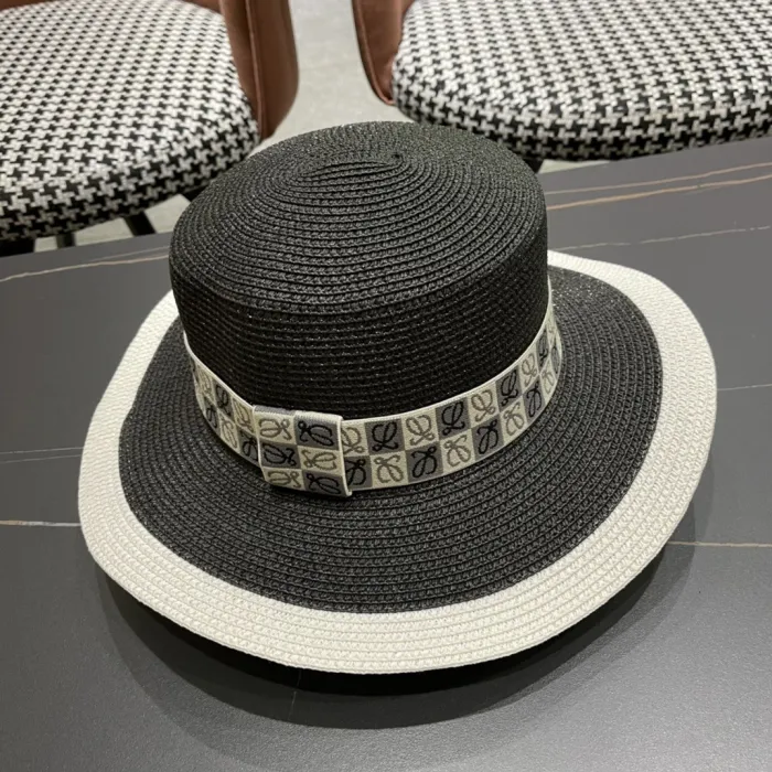 Loewe Womens Bucket Hat Luxury Brand Design Loewe Hats Straw Hat with Original Box  