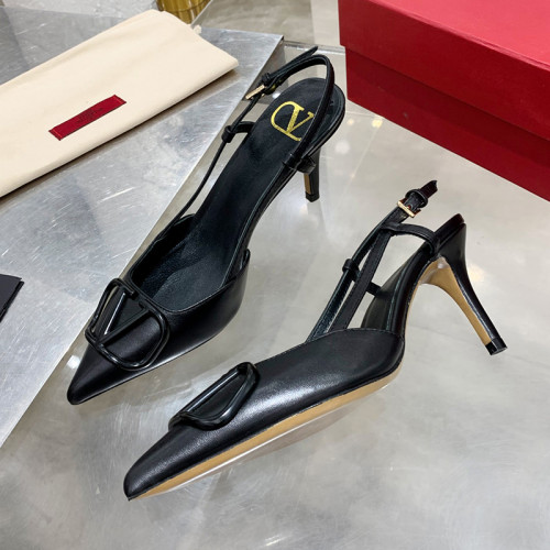 Valentino Garavani Women Fashion Shoes Pumps Luxury Brand Vlogo Signature Calfskin with Original Box 7cm Heel Whatsapp 