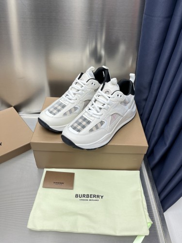 Burberry Men Shoes Fashion Sneakers Luxury Brand Vintage Cotton Sneaker with Original Box