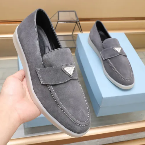 Prada Mens Shoes Casual Loafers for Men Luxury Brand Prada Shoes with Original Box Whatsapp 