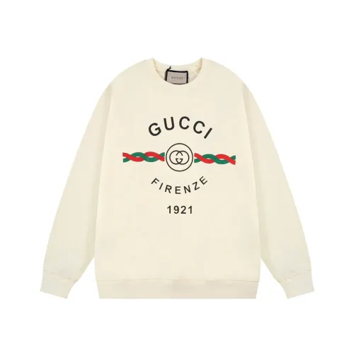 Gucci Womens Mens Long Sleeve T Shirts Sweatshirt Hoodies Luxury Brand Mens Sweatshirt Cotton 'Gucci Firenze 1921' sweatshirt