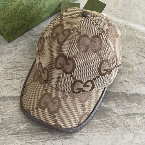 Gucci Womens Cap Baseball Hat Luxury Brand 681264 3HAGJ 2564 Jumbo GG canvas baseball hat in camel and ebony with Original Box  