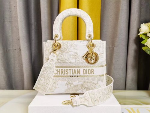 Dior Womens Bags Handbags Luxury Fashion Dior MEDIUM LADY D-LITE BAG with Original Box