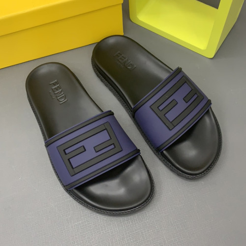 Fendi Men Shoes Slides Sandals Slippers Luxury Brand Mens Shoes with Original Box