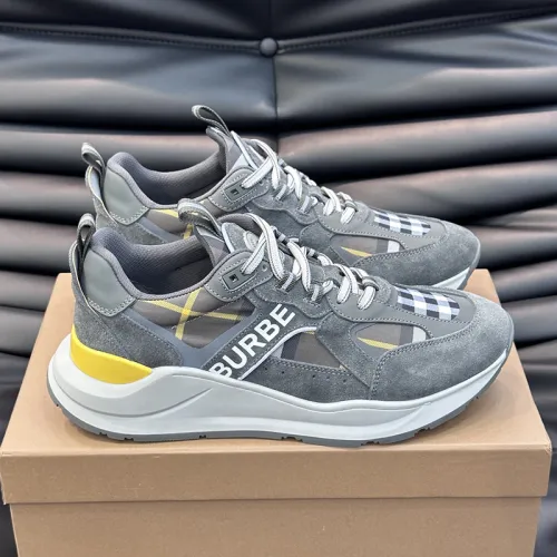 Burberry Men Shoes Fashion Sneakers Luxury Brand Vintage Cotton Sneaker with Original Box Whatsapp 