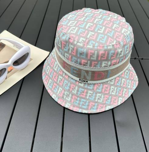 Fendi Men Womens Bucket Hat Luxury Brand Design Fendi Cap with Original Box  