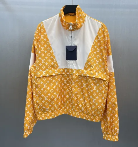 Louis Vuitton Men Womens Jackets Luxury Brand Mens Jackets Monogram Printed Technical Track Top 1AFWJP Top Quality   