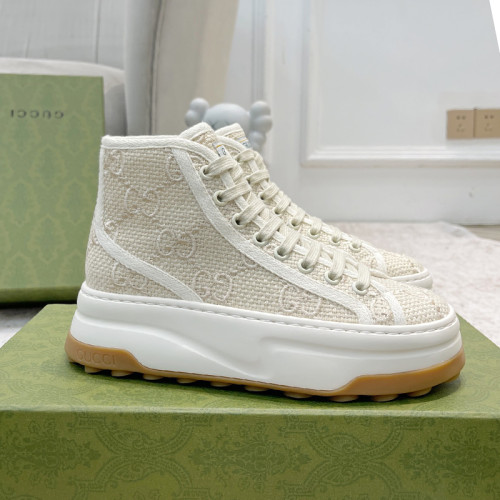 Gucci Womens Shoes Sneakers Luxury Brand Women's GG high top sneaker with Original Box  