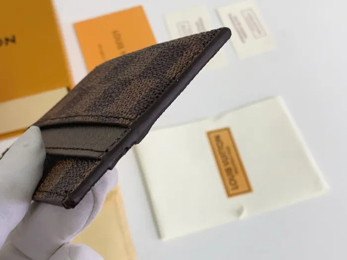Louis Vuitton Womens Mens Bags Card Holder Luxury Brand M62170 Double Card Holder with Original Box  
