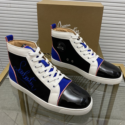 Christian Louboutin Mens Shoes Sneakers Luxury Brand Red Bottom Design Sports Footwears with Original Box