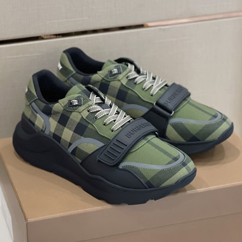 Burberry Men Shoes Fashion Sneakers Luxury Brand Vintage Cotton Sneaker with Original Box
