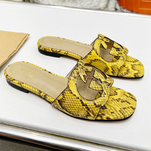 Gucci Womens Shoes Slippers Gucci WOMEN'S INTERLOCKING G CUT-OUT SANDAL Luxury Brand with Original Box 694451 US000 2535  