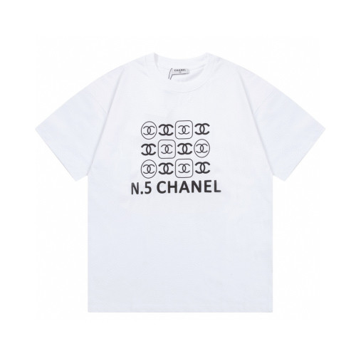 Chanel Luxury Brand Women Mens Short Sleeve T-Shirt   