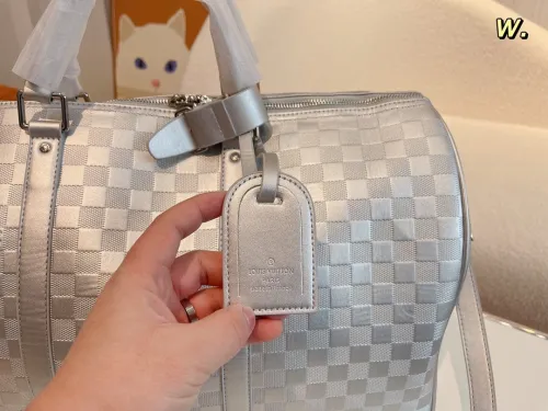Louis Vuitton Womens and Mens Unisex Bags Luxury Brand LV Keepall Bandoulière 50 Fashion Design Travel Bag