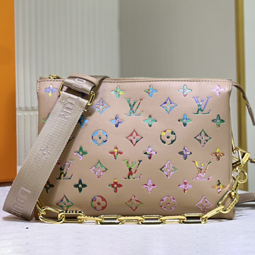 Louis Vuitton Womens Bags Messenger Shoulder Bags Luxury Brand COUSSIN PM M20379 with Original Box Monogram embossed puffy lambskin