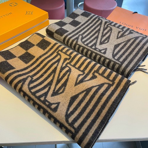 Louis Vuitton Scarves Men Womens Fashion Scarf with Original Box   