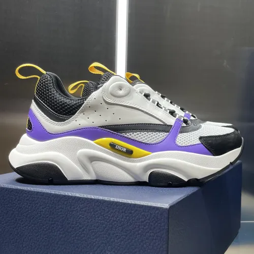 Dior Mens Shoes Sneakers Luxury Brand Breathable Design B22 SNEAKER Mesh with Smooth Calfskin with Original Box 3SN231YXX_H861