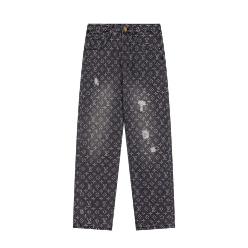 Louis Vuitton Luxury Brand Women Mens Pant Jeans   