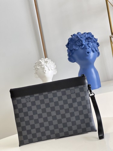 Louis Vuitton Mens Womens Unisex Bags Clutch Luxury Brand Fashion Type Pochette To-Go M81569 with Original Box