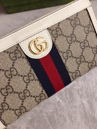 Gucci Womens Mens Bags Wallets Luxury Brand Gucci GG Supreme Ophidia Continental Wallet with Original Box 523153 96IWG 9794