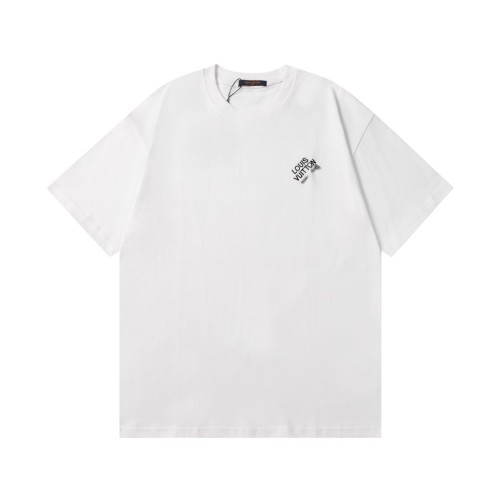 Louis Vuitton Luxury Brand Men Womens Short Sleeve T-Shirt Signature Short-Sleeved T-Shirt   