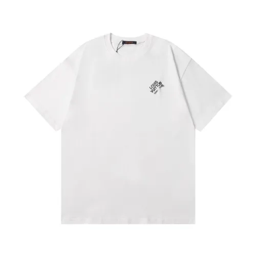 Louis Vuitton Luxury Brand Men Womens Short Sleeve T-Shirt Signature Short-Sleeved T-Shirt   