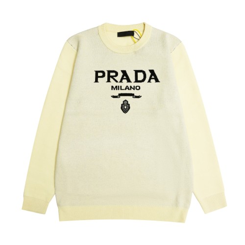 Prada Men Womens Sweater Luxury Brand Womens Knitwear Top Quality   