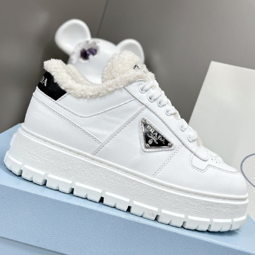 Prada Womens Shoes Sneakers Velvet Design Casual Luxury Brand Breathable Prada sneakers with Original Box Whatsapp 