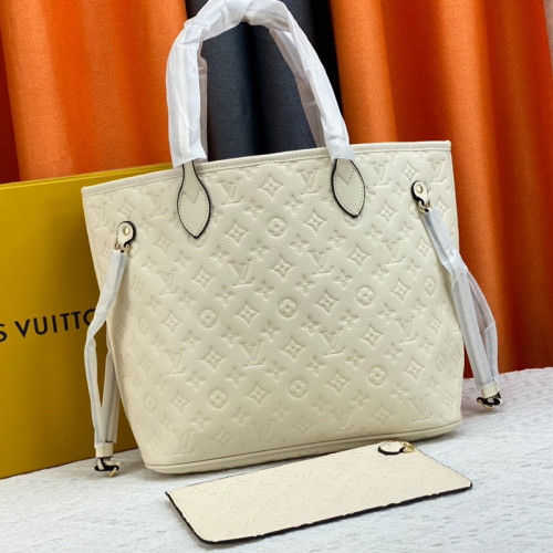 Louis Vuitton Womens Bags Handbags Luxury Brand Fashion Type NEVERFULL MM M21352 Silver Coated canvas