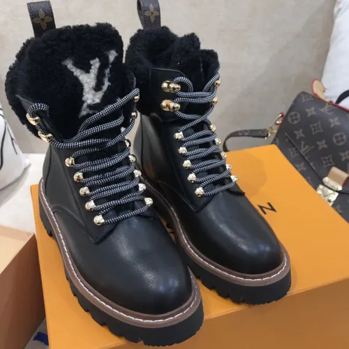 Louis Vuitton Women Shoes Boots Luxury Brand TERRITORY FLAT RANGER with Original Box 1A9HAI