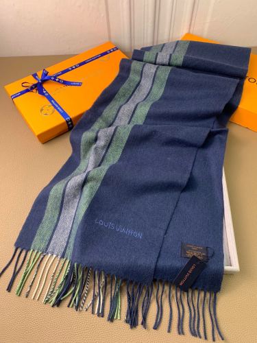 Louis Vuitton Scarves Men Womens Fashion Scarf with Original Box   