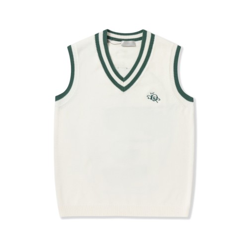Dior Men Womens Sleeveless Sweater Luxury Brand Mens Knitwear Top Quality