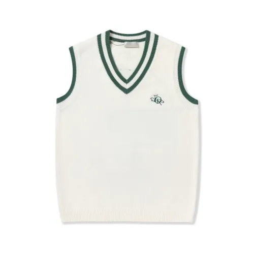 Dior Men Womens Sleeveless Sweater Luxury Brand Mens Knitwear Top Quality