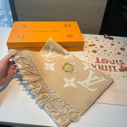 Louis Vuitton Scarves Men Womens Fashion Scarf with Original Box   
