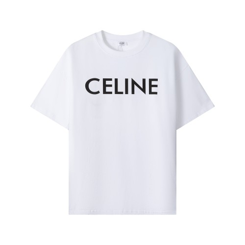 Celine Luxury Brand Women Mens Short Sleeve T-Shirt   