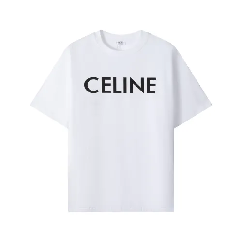 Celine Luxury Brand Women Mens Short Sleeve T-Shirt   