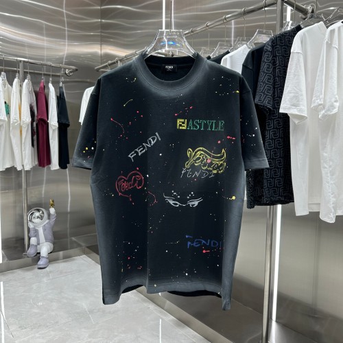 Fendi Luxury Brand Women Mens Short Sleeve T-Shirt   