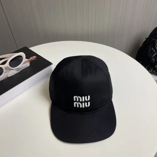 Miumiu Womens Mens Cap Baseball Hat Luxury Brand with Original Box  