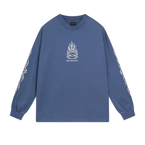 Balenciaga Luxury Brand Women Mens Long Sleeve T-Shirt   