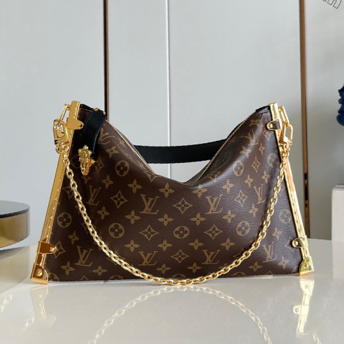 Louis Vuitton Womens Bags Messenger Shoulder Bags Luxury Brand Lucky Trunk Monogram Canvas with Original Box  