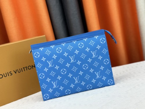 Louis Vuitton Mens Womens Bags Clutch Luxury Brand Fashion Type POCHETTE VOYAGE MM M80803 with Original Box  