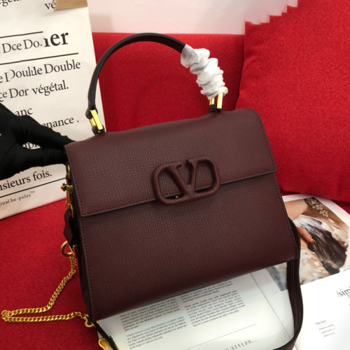 Valentino Womens Bags Crossbody Bags Handbags Luxury Brand MEDIUM VSLING GRAINY CALFSKIN HANDBAG with Original Box  