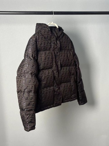Fendi Men Womens Design Winter Windprood Down Jackets Keep Warm 90% White Duck Down   