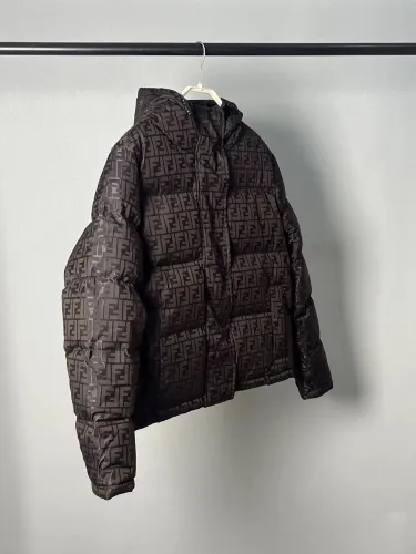 Fendi Men Womens Design Winter Windprood Down Jackets Keep Warm 90% White Duck Down   