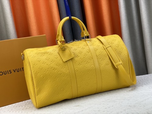 Louis Vuitton Womens and Mens Unisex Bags Luxury Brand LV Keepall Bandoulière 50 Fashion Design Travel Bag